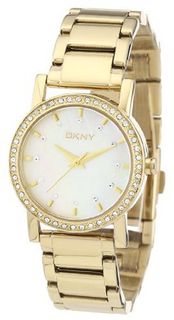 DKNY Gold-tone Steel Bracelet Mother-of-Pearl Dial #NY4792