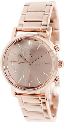 DKNY Rose-Gold-Tone Chronograph Mirror Dial #NY8862