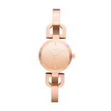 DKNY Rose-Gold-Tone D Link Mirror Dial #NY8871