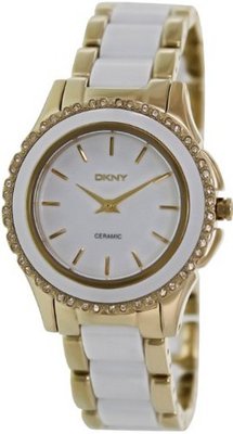 DKNY White Ceramic Stainless Steel #NY8829