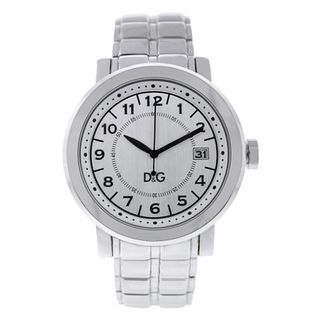 D&G Dolce & Gabbana DW0488 Stainless Steel Analog with White Dial