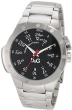 D&G Dolce & Gabbana DW0569 Jack Black Matte Dial Red Second Hand