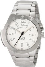 D&G Dolce & Gabbana DW0570 Jack Silver WHite Dial Black Second Hand
