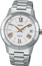 uDolce & Gabbana Seiko Dolce Titanium Super Clear Coating Sapphire Glass with Big Bright Calendar Solar Radio SADZ111 Japan import 