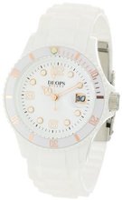 DROPS PD0016 White Celebrity II Rubber Round Quartz White