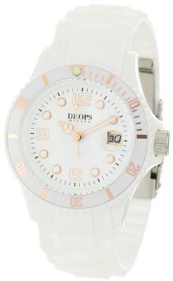 DROPS PD0016 White Celebrity II Rubber Round Quartz White