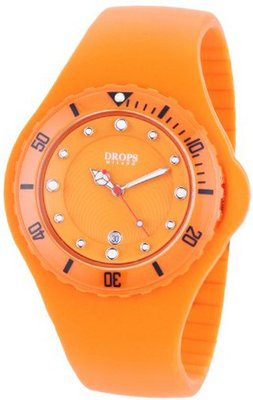 DROPS PD0017 Neon Orange Sport Rubber Round Quartz Neon Orange