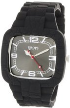 DROPS PD0018 Black TV Rubber Square Quartz Black