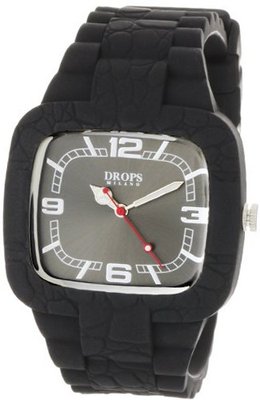 DROPS PD0018 Black TV Rubber Square Quartz Black