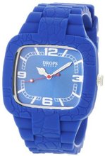 DROPS PD0018 Blue TV Rubber Square Quartz Blue