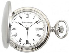 Dueber Co Swiss Made Quartz Pocket Steel Case Roman Numerals 312-210