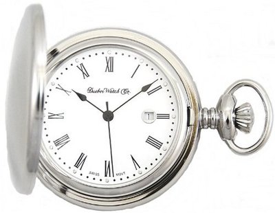 Dueber Co Swiss Made Quartz Pocket Steel Case Roman Numerals 312-210