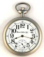 Dueber Swiss Mechanical Pocket with Satin Chrome Open Face Case