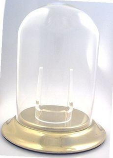 Pocket Glass Display Dome with Brass Gold Base