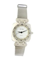 Becora Silver Mesh Band with Square Bezel - Bracelet