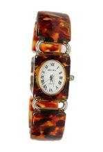 Becora Tortoise Shell Enamel Large Link - Bracelet