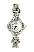 Becora Vintage Style Large Gunmetal Diamond Shape - Bracelet