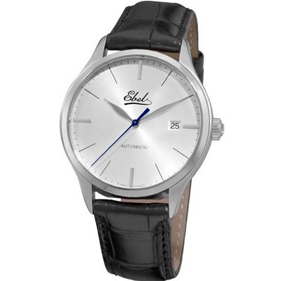 Ebel 9120R41/6430136 Classic Silver dial Black Strap