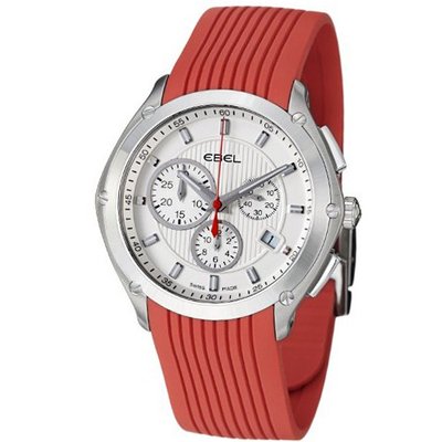 Ebel Classic Sport Red Rubber Strap Chronograph 9503Q51/16335617