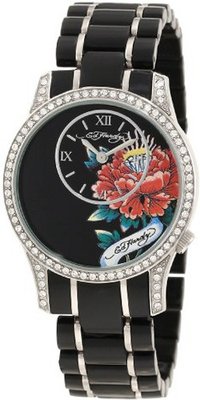 Ed Hardy JA-BK Quartz with Black Dial