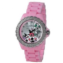 Ed Hardy Roxxy Light Pink Silver Dial #RX-LP