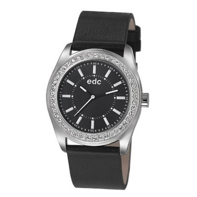 edc by Esprit Quartz disco glam lust EE101132007 with Leather Strap