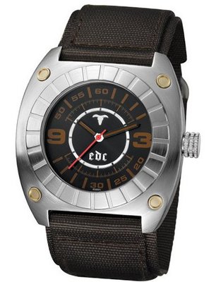 Edc Quartz Furious Rocket - Misty Grey EE100331001 with Textile Strap