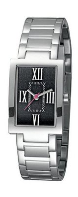 Edc Quartz graceful gal - sparkling silver, black EE100112002 with Metal Strap