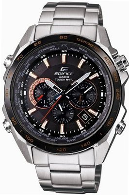 Casio EDIFICE Orange Arrow Series - Solar Tough MVT - Multiband 6 Radio Controlled EQW-T610DB-1A5JF (Japan Import)