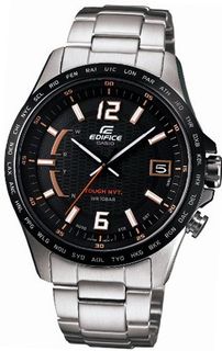 uEdifice Casio EDIFICE Orange Arrow Series - Solar Tough MVT Smart Access - Multiband 6 Radio Controlled EQW-A100DB-1A5JF (Japan Import) 