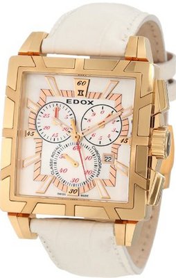 Edox 01924 37R NAIR Classe Royale Rectangular Chronograph