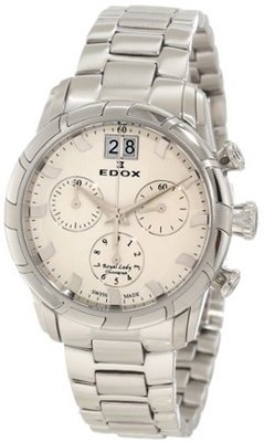 Edox 10019 3 AIN Royal Chronograph White Dial