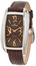 Edox 21222 3D BRIR First Lady Brown Dial Diamond