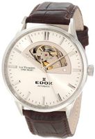Edox 85014 3 AIN Les Vauberts Open Heart Automatic Silver Dial Exhibition Sapphire Crystal