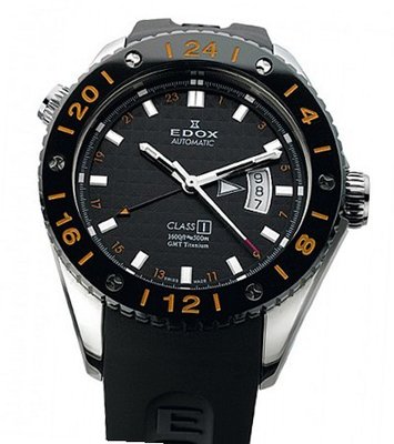 Edox Dynamism Class-1 GMT Automatic Titanium