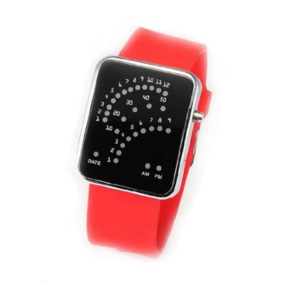 Eeleva 29 LED Blue Red Light Digital Date Time Lady  Wrist