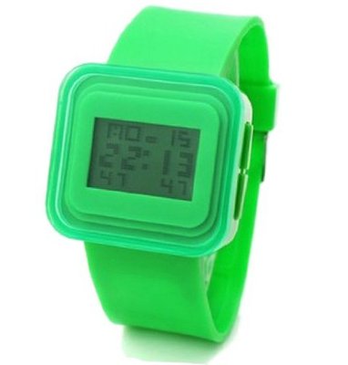 Eeleva Fashion Square Jelly Spreadsheet Digital Green