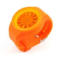 Eeleva Lovely Unisex Quartz Wrist w/ Silicone Band Orange