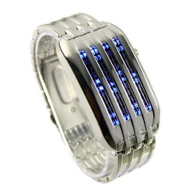Eeleva New 44 LED Stainless Steel Digital Wrist for