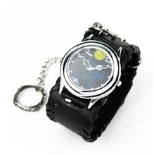 Eeleva Punk Gothic Ladies   Gens' Genuine Leather Wrist (Black)