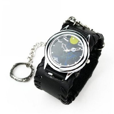 Eeleva Punk Gothic Ladies   Gens' Genuine Leather Wrist (Black)