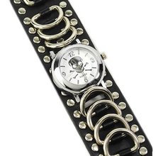 Eeleva Punk Gothic Ladies   Gens Genuine Leather Wrist