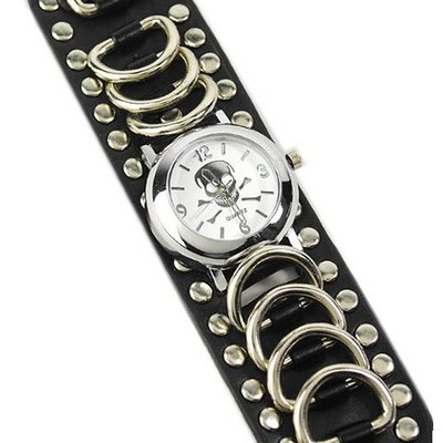 Eeleva Punk Gothic Ladies   Gens Genuine Leather Wrist