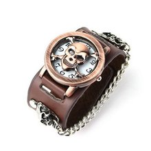 Eeleva Punk Gothic Ladies   Gens' Genuine Leather Wrist