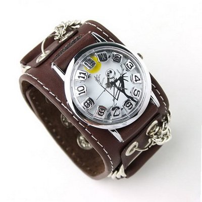 Eeleva Punk Gothic Ladies   Gens' Genuine Leather Wrist