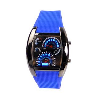 Eeleva RPM Turbo Blue Flash LED BRAND NEW Gift Sports Car Meter Dial  Blue