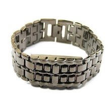 Eeleva Stainless Steel LED Blue Digital Unsex Bracelet