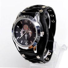 Punk Gothic Ladies   Gens Genuine Leather Wrist