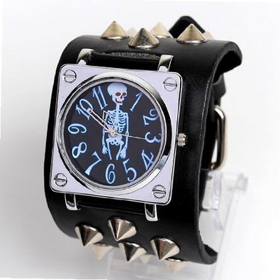 Punk Gothic Ladies   Gens Genuine Leather Wrist