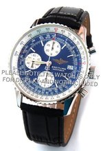 20mm Black Crocodile Strap Fits Breitling Navitimer